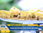 Aprenda a fazer torta de <br>ricota com trigo em grão