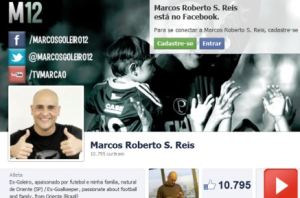 Reprodução Marcos cria redes sociais para <br>'manter laço' com a torcida