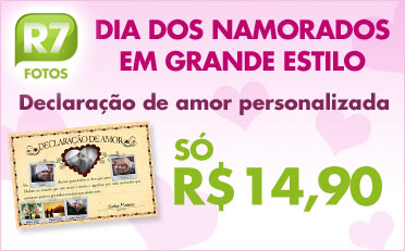 R7 Faça sua declaração personalizada para o Dia dos Namorados