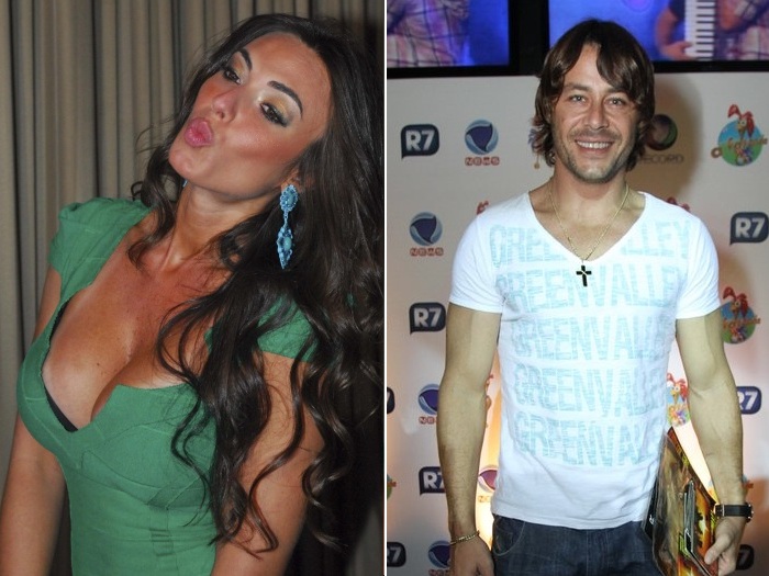 Nicole Bahls e Theo Becker