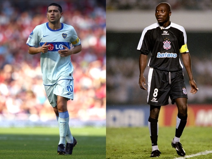 Montagem riquelme e rincón (Montagem R7/Gazeta Press) Montagem riquelme e rincón