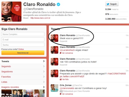 ronaldo twitter