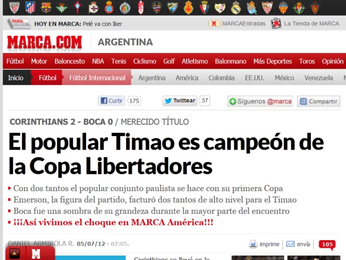 Mundo se rende ao Tim&atilde;o campe&atilde;o da Libertadores - Foto 7 ...