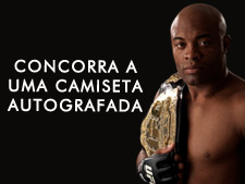 Concorra a uma camiseta autografada pelo Anderson Silva