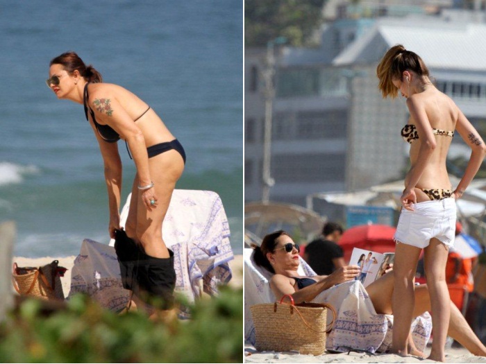 Ap&oacute;s pol&ecirc;mica sobre magreza de seu corpo, Yasmin Brunet curte ...