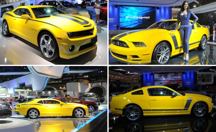 Divulgação Entre diversos carros que estão no Salão do Automóvel, dois modelos atraem os olhares de todos os visitantes que passam pelos estandes da Ford e da Chevrol...