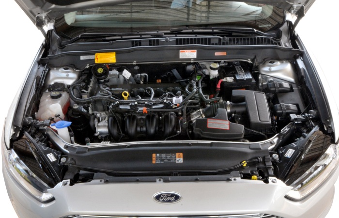 Divulgação Usado também na Ford Ranger Flex, o motor 2.5 do Fusion foi recalibrado para fornecer mais potência, enquanto a picape requer mais torque. O tanquinho de g...