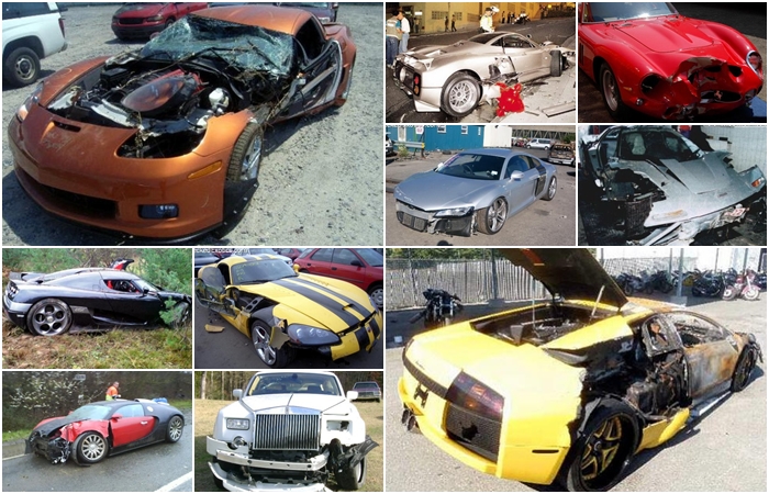 Montagem/Reprodução/WreckedExotics.com Bater um carro já é algo terrível... Agora, imagina se o modelo em questão for um superesportivo! Amantes de automóveis, prepararem seus corações: R7 Carro...
