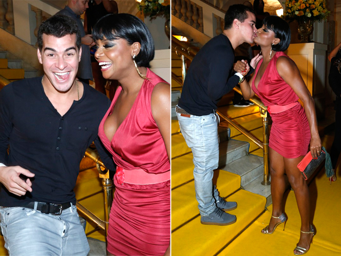 Com novo visual, Adriana Bombom quase beija Thiago Martins ...