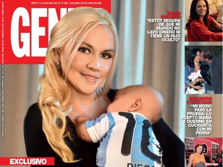 Ex de Maradona publica primeira foto de seu filho com o craque ...