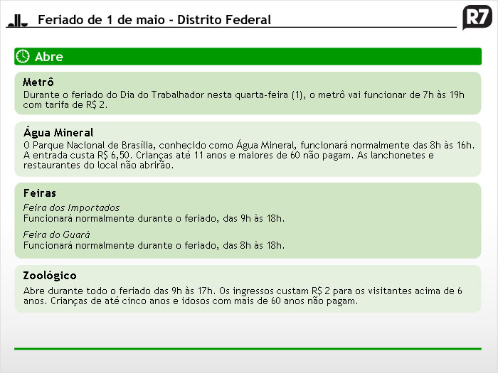 Confira o que abre e fecha no feriado do Dia do Trabalhador - Foto ...
