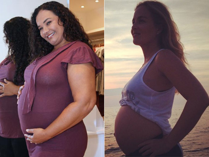 D&aacute; para acreditar? Elas est&atilde;o no mesmo m&ecirc;s de gravidez - Foto 4 ...