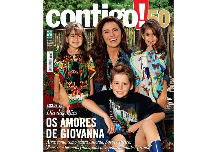 &Agrave; espera do Dia das M&atilde;es, Giovanna Antonelli posa com os filhos e ...