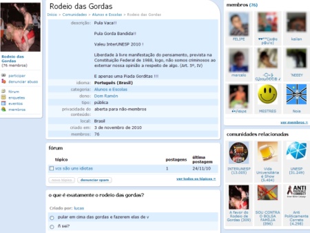 Universit&aacute;rio que participou da cria&ccedil;&atilde;o de "Rodeio das Gordas" &eacute; ...