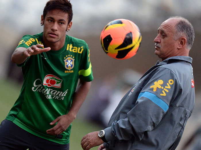 Felipão acredita que Neymar vai defender o Barcelona em breve (Getty Images) neymar-felipão