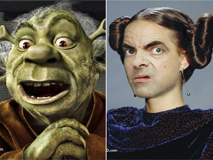 Montagens transformam famosos <br>em personagens da saga Star Wars
