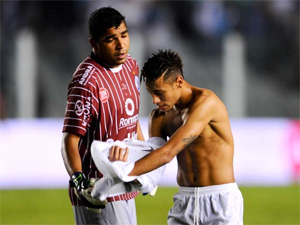 Neymar conta para goleiro do Joinville que irá deixar o Santos