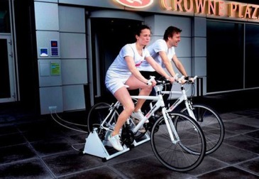 Techmestre Hotel fornece refeição grátis aos clientes que pedalarem