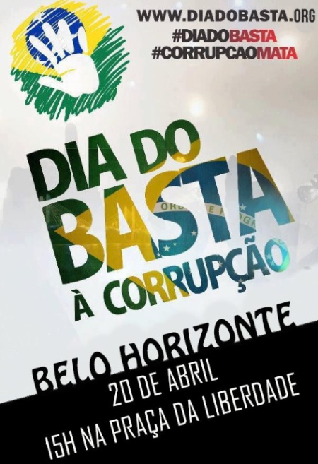 Movimento pede fim da corrupção no país
(Divulgação)
basta