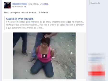 Ap&oacute;s pol&ecirc;mica, Facebook tira v&iacute;deo de decapitada do ar ...