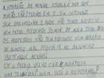 Aluno escreve carta para pedir reforma de escola no RS