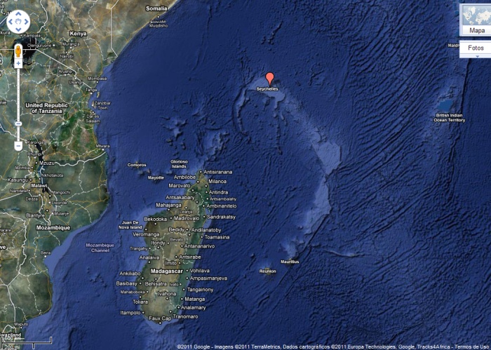 Seychelles Mapa De Satélite