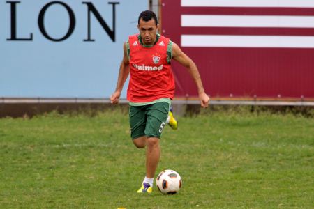Jefferson chegou fora de forma ao Flu e só vai estrear neste sábado (Dhavid Normando/Photocamera) Jefferson Flu 450